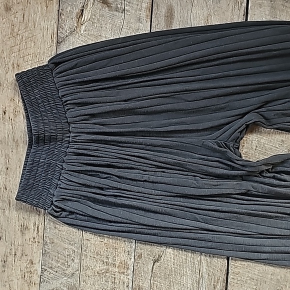 FREE PEOPLE High waist WIDE LEG Black pants - Picture 2 of 4